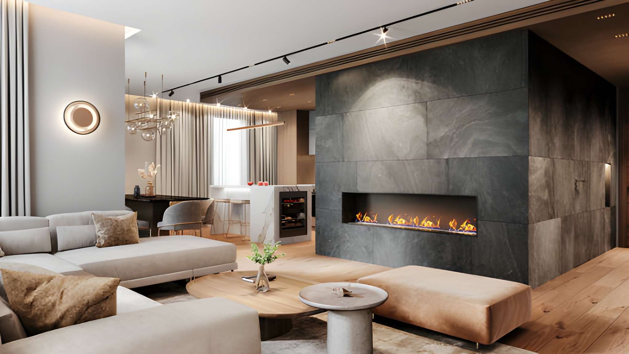 Modern Living Room Background